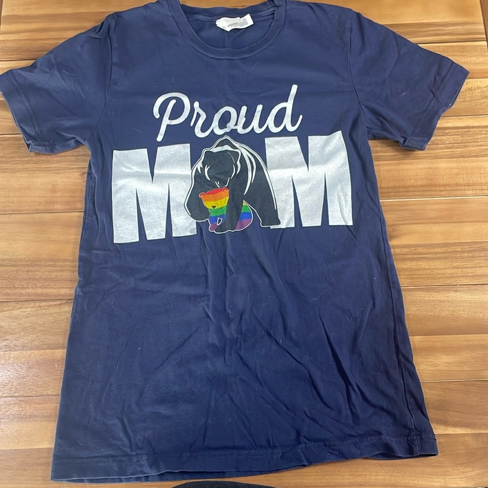 Blue canvas tshirt